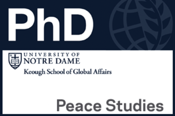 2016 Call for Applications: Ph.D. in Peace Studies