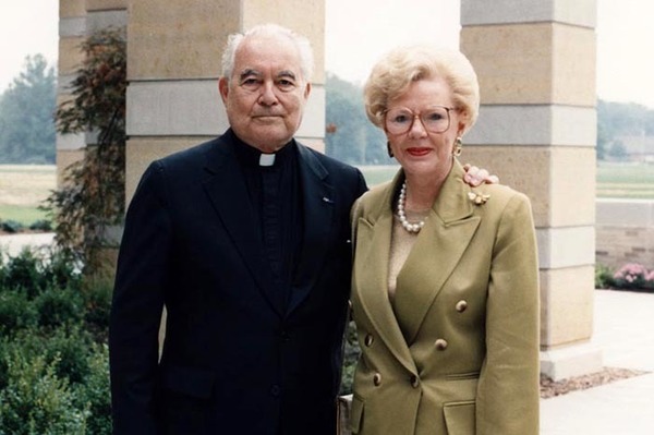 Fr Ted And Mrs Kroc 1991