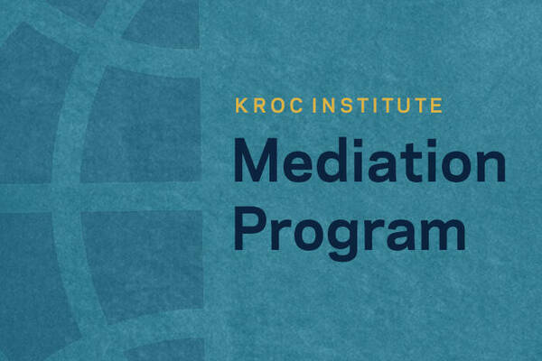 New Ph.D.-level course on International Mediation now enrolling