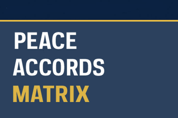 Lessons and Insights on Peace Agreement Design and Implementation: Presenting a Peace Accords Matrix Policy Briefs Series