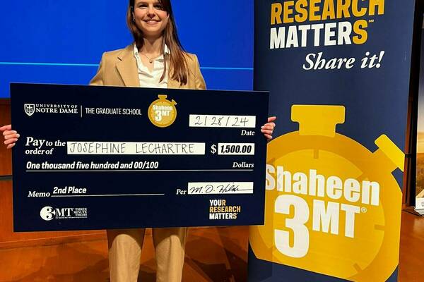 LeChartre Wins Second Place in Shaheen 3MT Competition