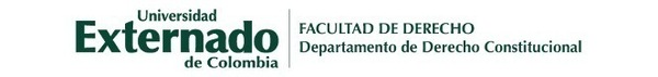 Logo for Universidad Externado de Colombia, Facultad de Derecho, Departamento de Derecho Constitucional.